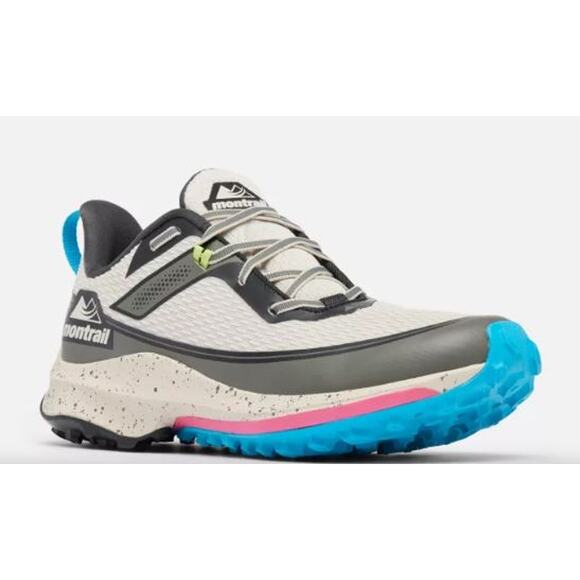 NIB Columbia Women's Montrail Trinity Ag II Dark Stone & Ocean Blue  Size 5 - Picture 2 of 5